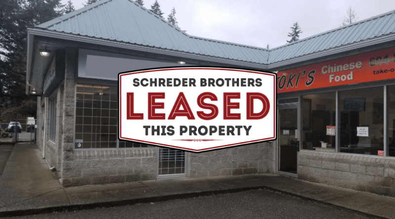 Schreder Brothers Real Estate Group Langley Realtor 103-4115 208 street Leased